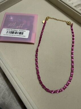By Alexa Rae - Janet Necklace - Metallic Magenta Muse